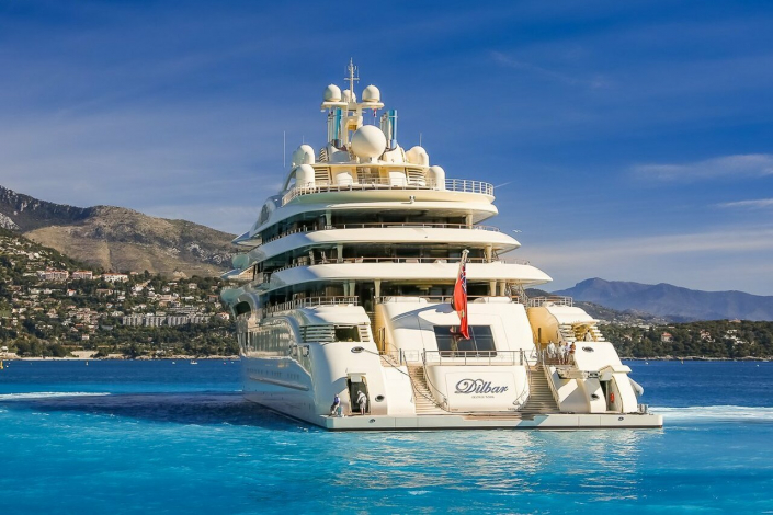 Inside DILBAR Yacht • Lurssen • 2016 • Value $800M • Owner Alisher Usmanov