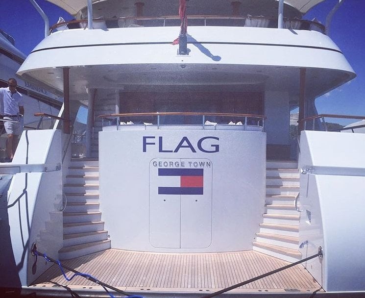 tommy hilfiger yacht flag