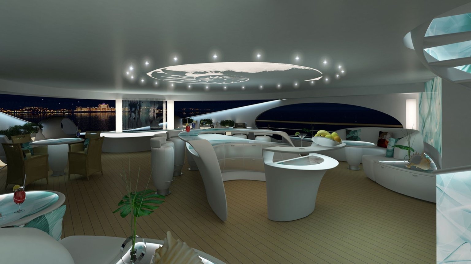 mega yacht yas interior