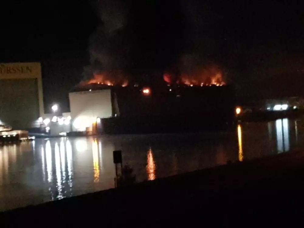 Incendie du projet Yacht Sassi