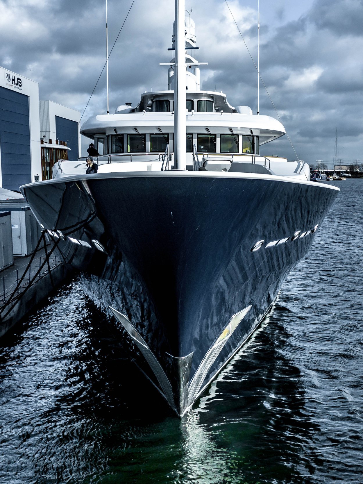 $100 million super yacht 'Archimedes' docked at Port of Pensacola