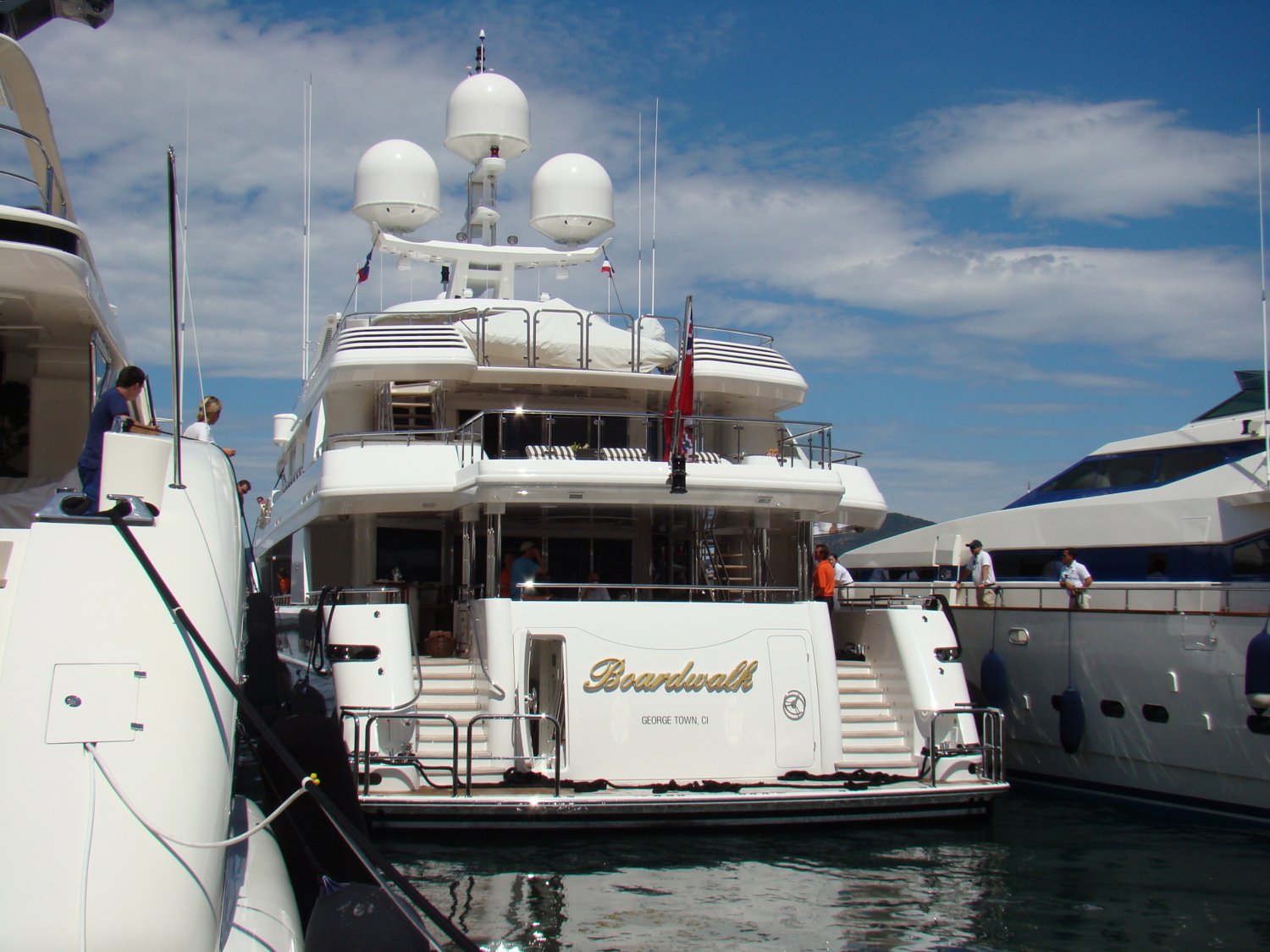 motor yacht boardwalk owner