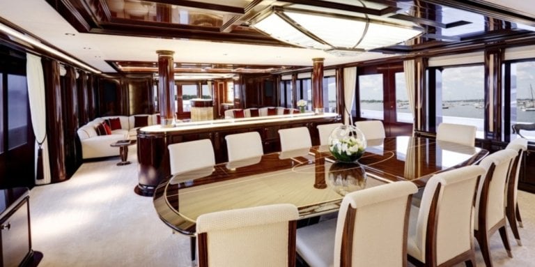 infinity yacht inside