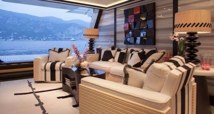 Inside PLAN B Yacht • Abu Dhabi Mar • 2012 • Value $100M • Owner Pathok ...