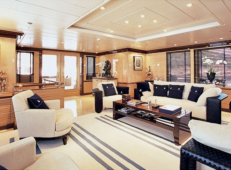 yacht blue inside