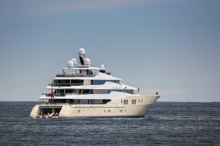 Inside EMINENCE Yacht • A&R • 2008 • Value $90M • Owner Haim Saban