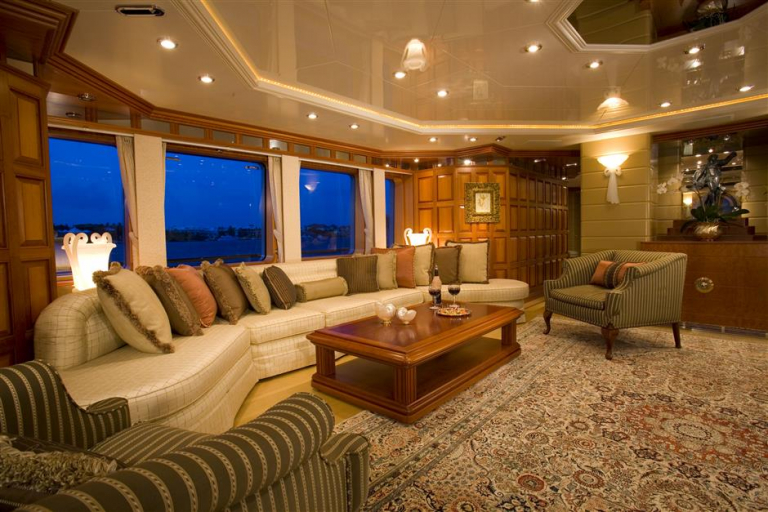 Inside LADY M II Yacht • My Lady • Hakvoort • 1994 • Value $25M • Owner ...