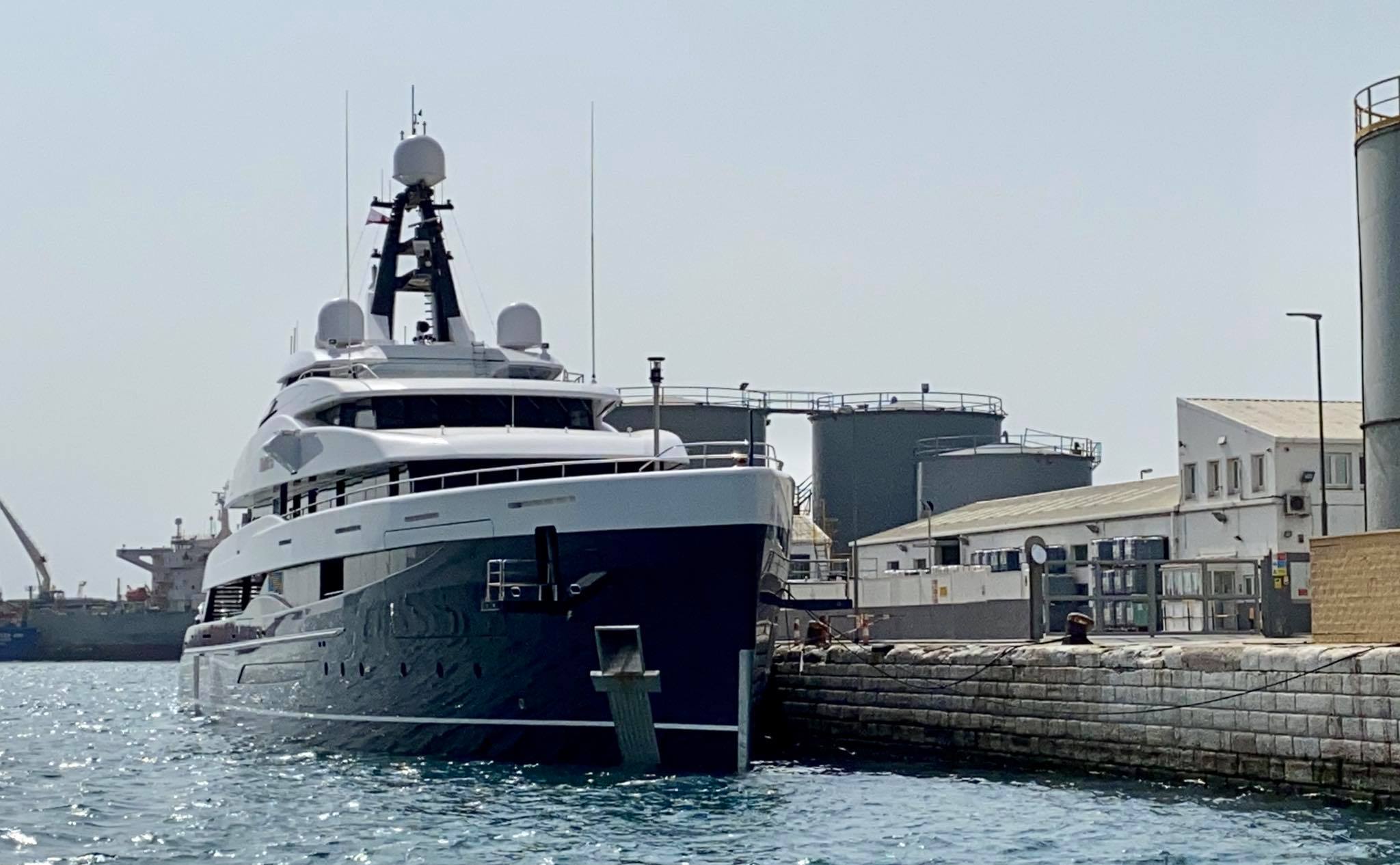 The yacht Elandess arrived in Gibraltar