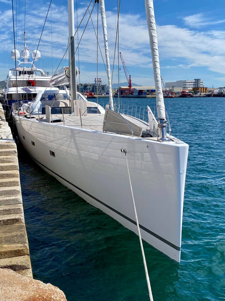 unfurled superyacht