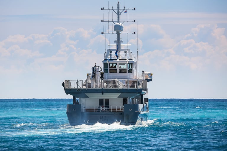 Inside DAPPLE Yacht Support Vessel • Damen • 2014 • Value $30,000,000 ...